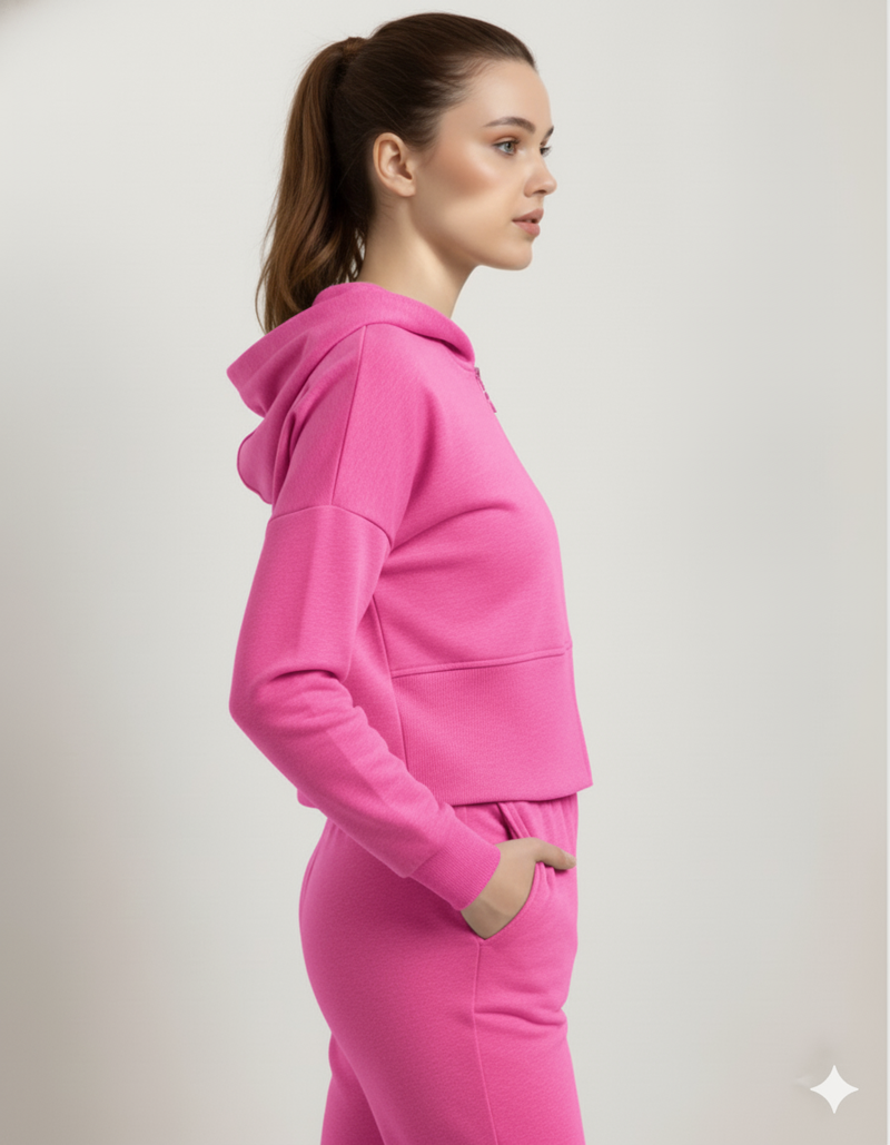 Women's PInk Lounge Lift Co-Ord Set