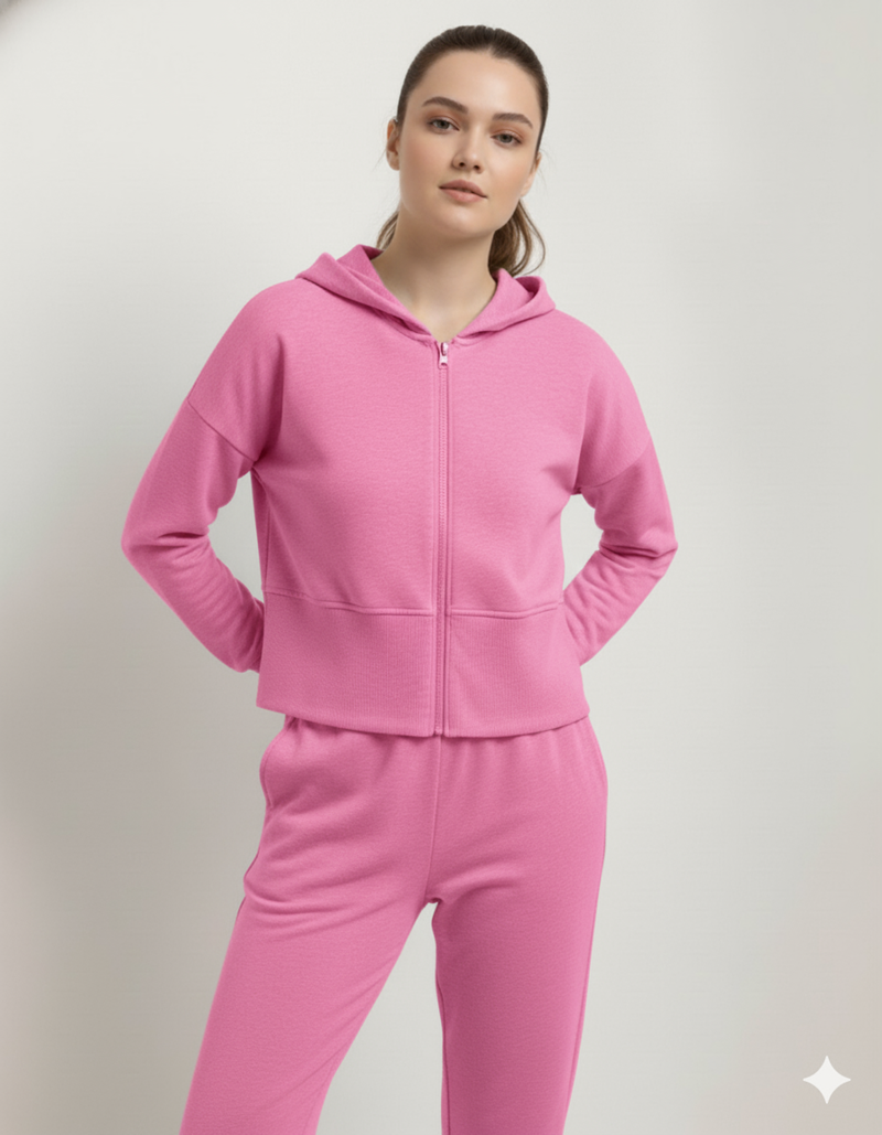 Women's PInk Lounge Lift Co-Ord Set