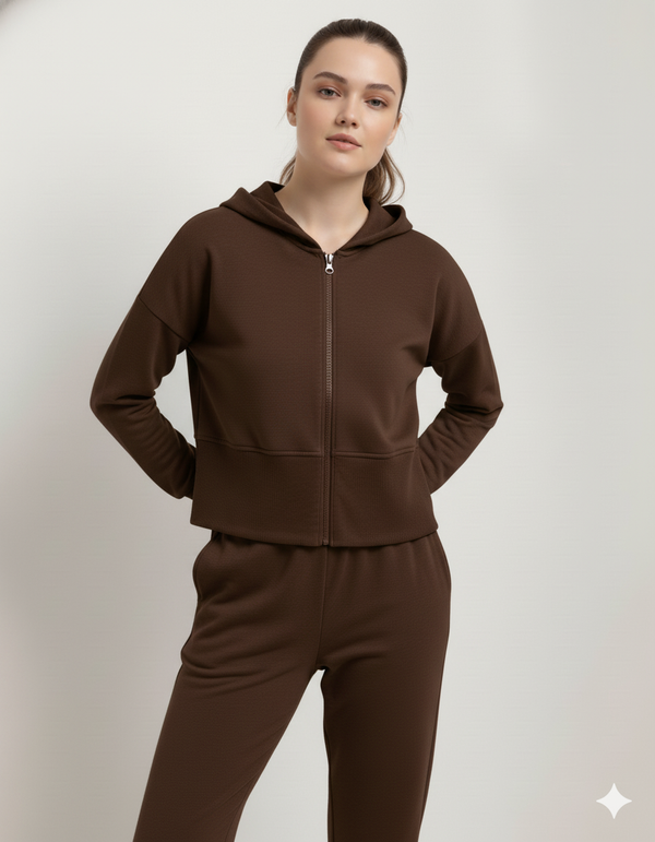 Women's Brown Lounge Lift Co-Ord Set