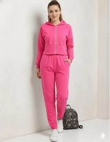 Women's PInk Lounge Lift Co-Ord Set