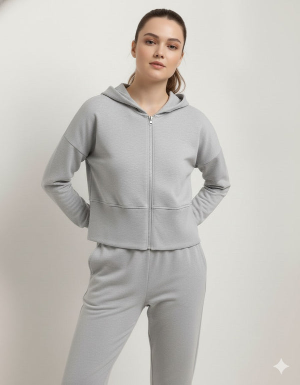 Women's Light Grey Lounge Lift Co-Ord Set