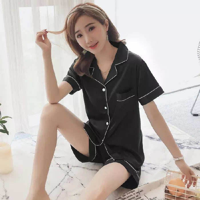 Classic Satin Nightwear Co-ord Set