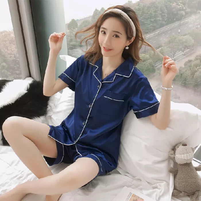 Classic Satin Nightwear Co-ord Set